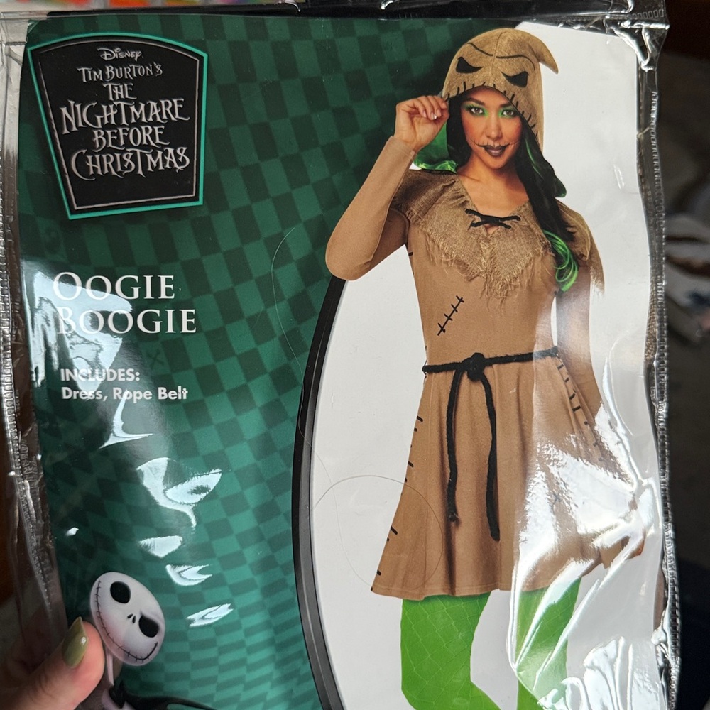 Disney Oogie Boogie Tan Dress with Hood Costume